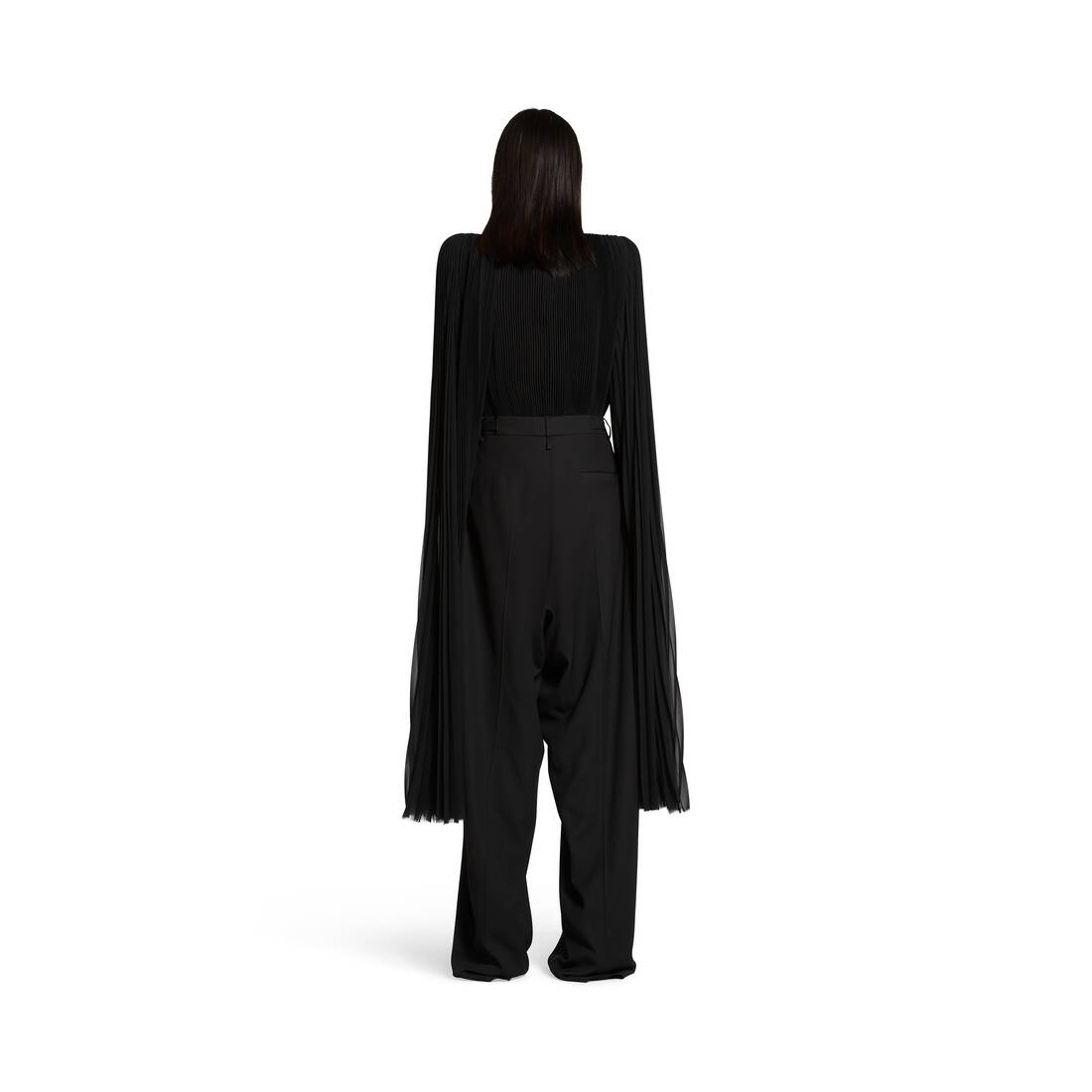 Skater Tailored Pants in Black - 4