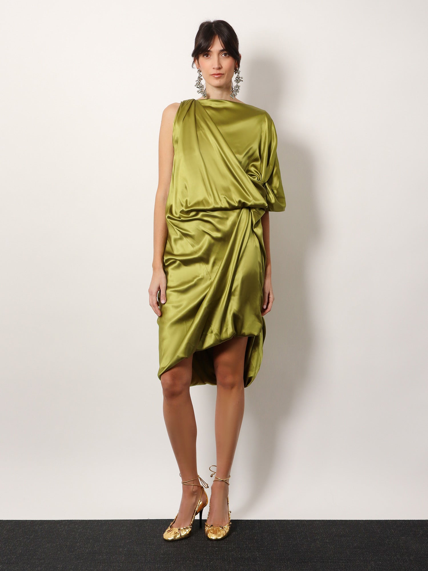 Dries Van Noten Dalant Silk Dress With Lateral Knot - 2