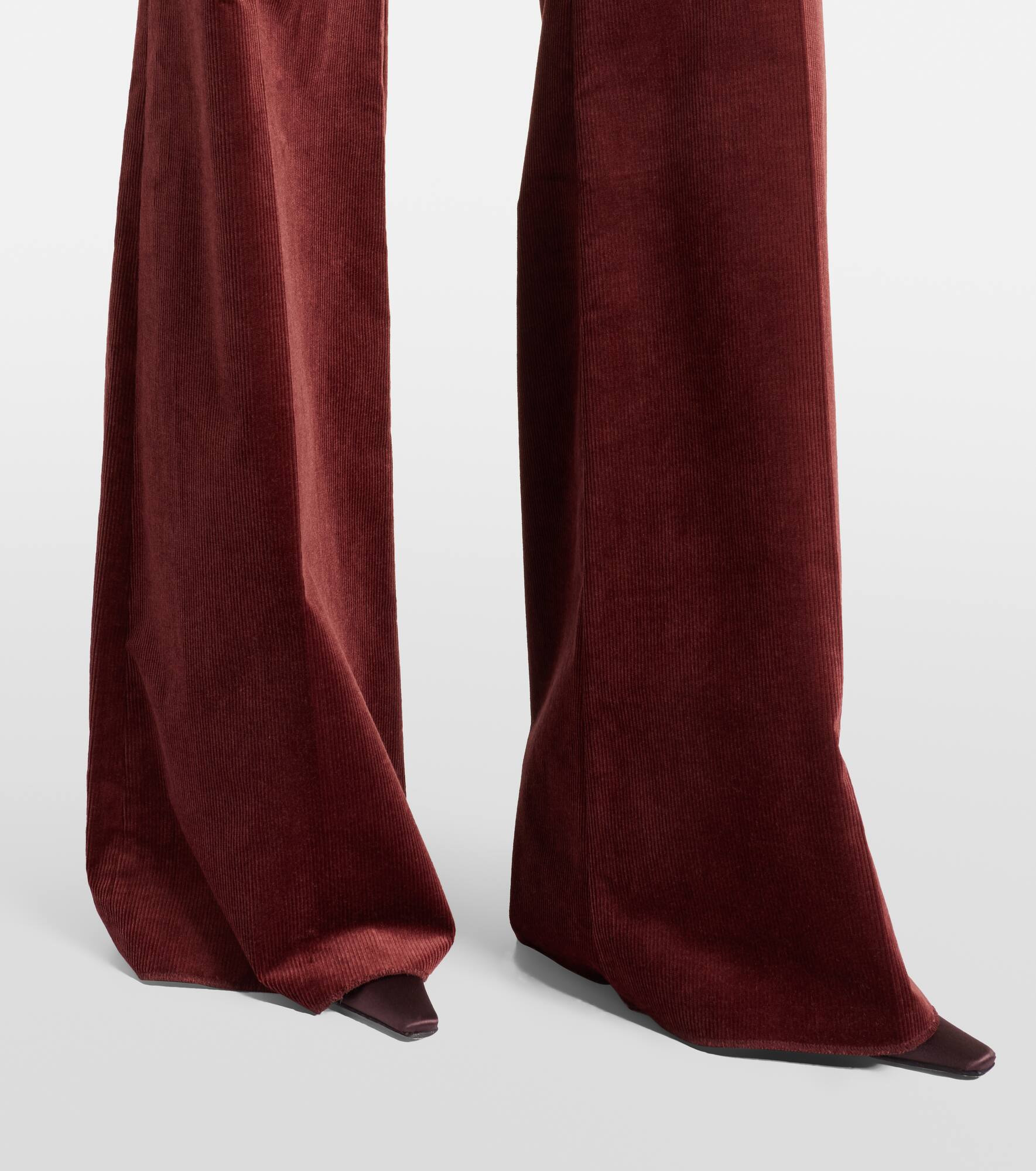 Twisted Structure corduroy flared pants - 5