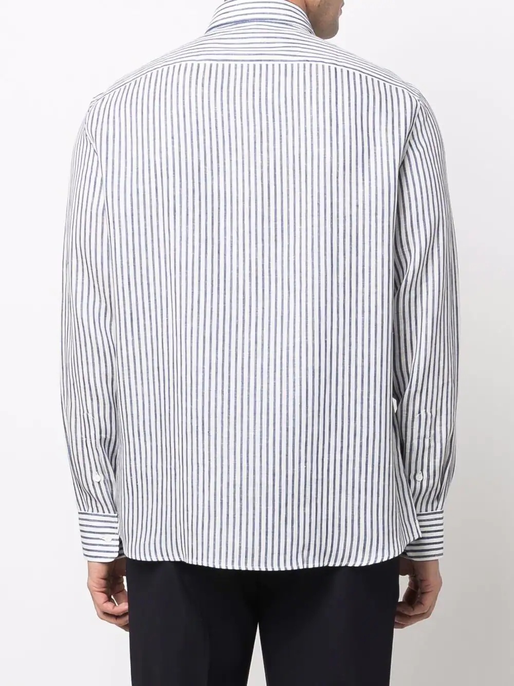 striped longsleeved shirt - 4