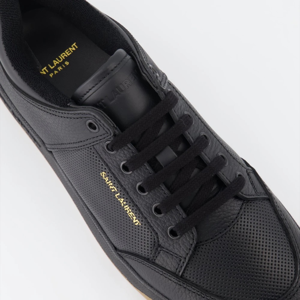 SAINT LAURENT LACE-UP LEATHER BICOLOR SNEAKERS | miinto