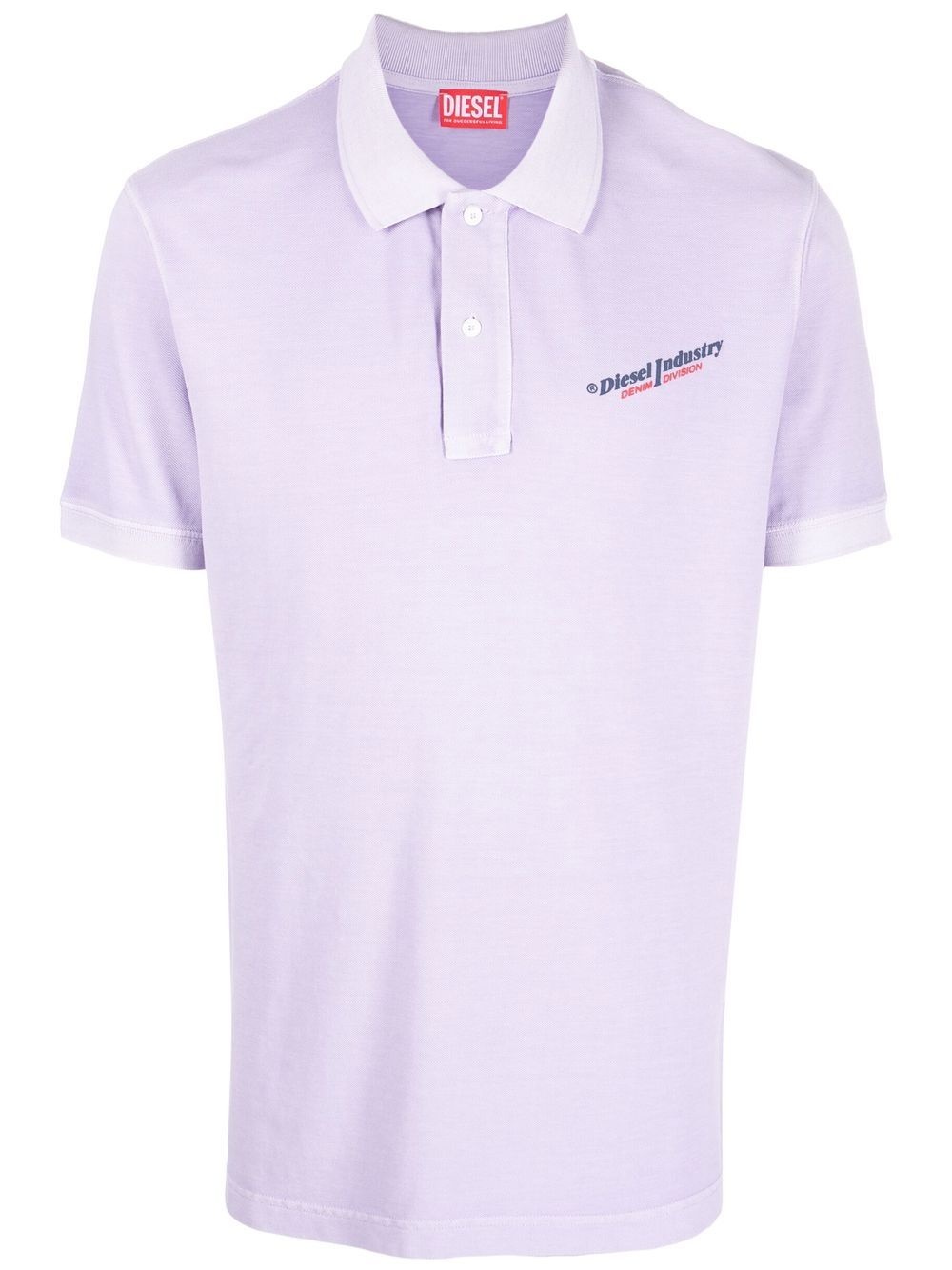 logo-print short-sleeved polo shirt - 1