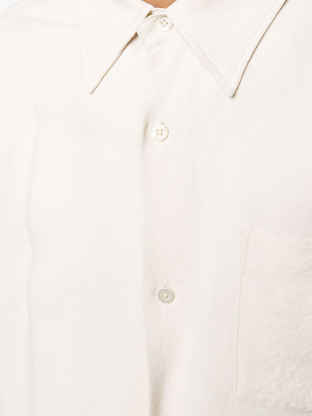 wrinkled-effect long-sleeved shirt - 5