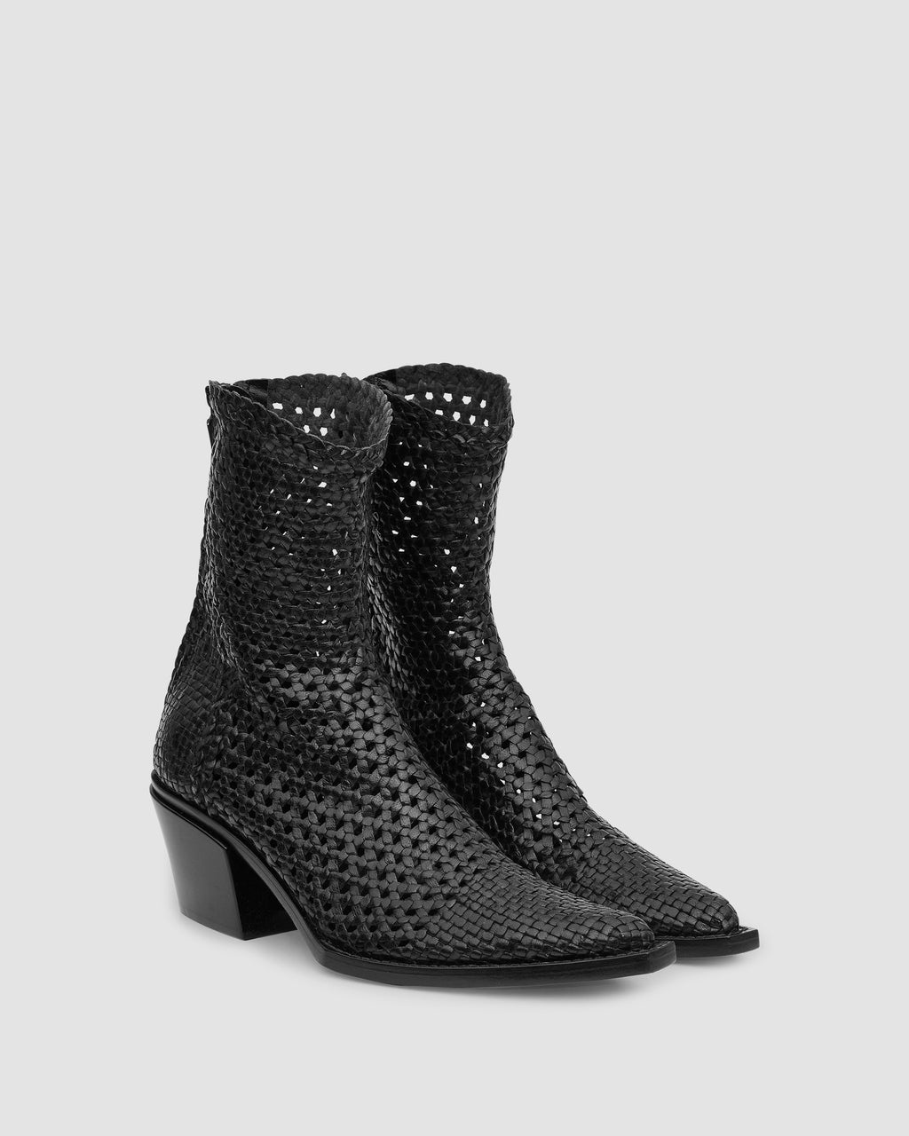 WOVEN LEATHER TEX BOOT - 2