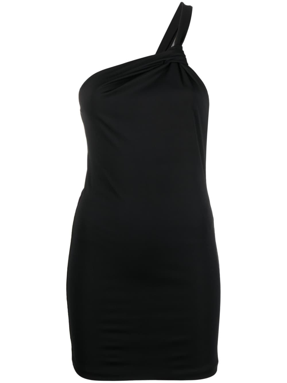 asymmetric one-shoulder mini dress - 1