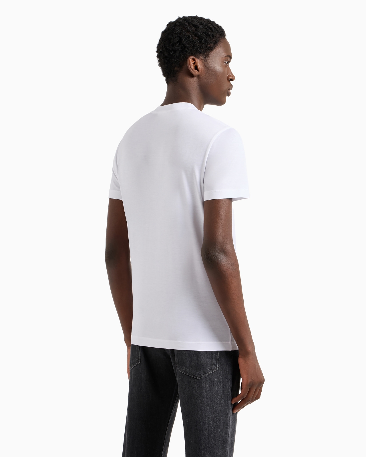 Lyocell-blend jersey T-shirt with ASV micro logo lettering - 3