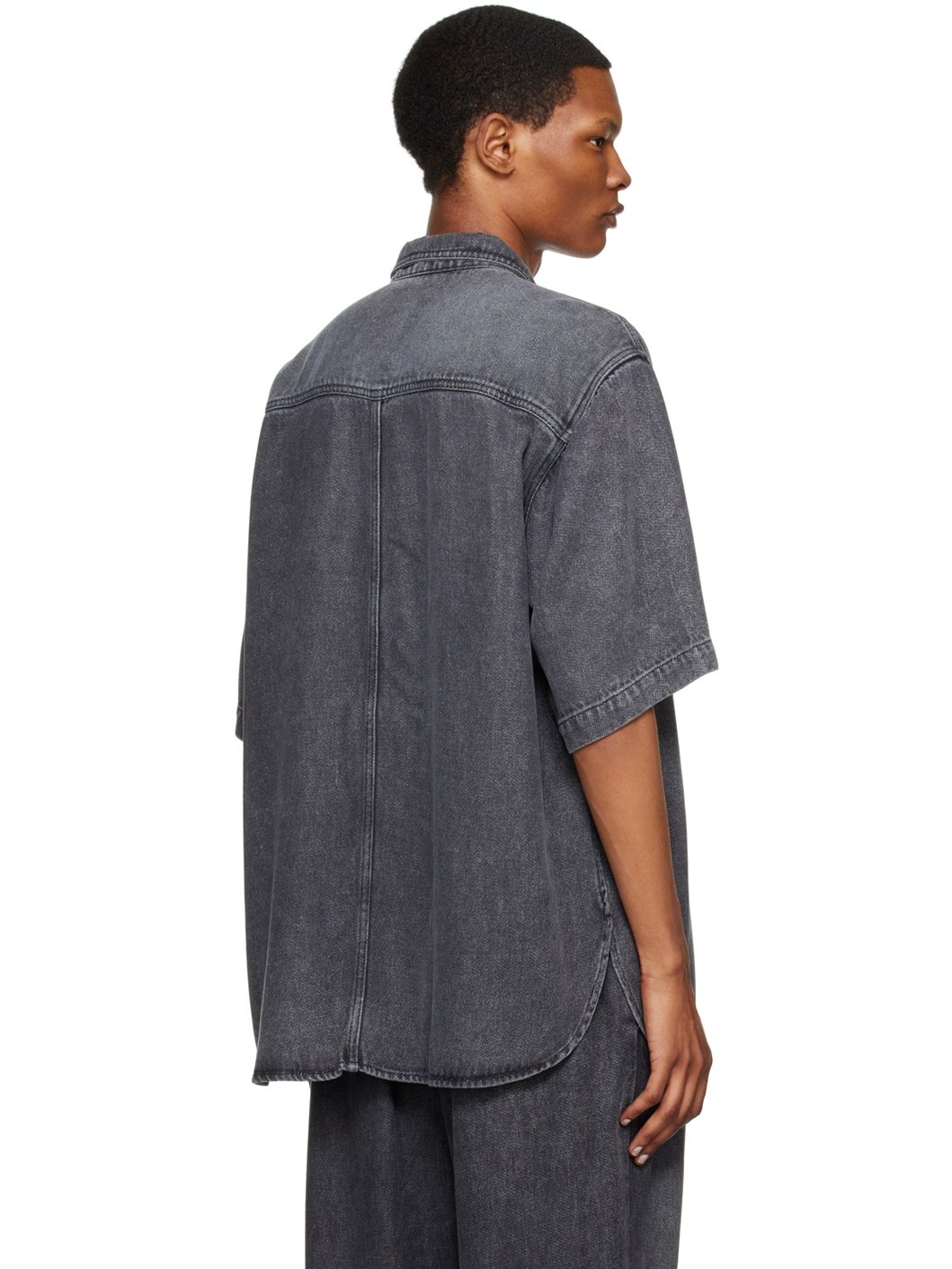Black Tigilin Denim Shirt - 3