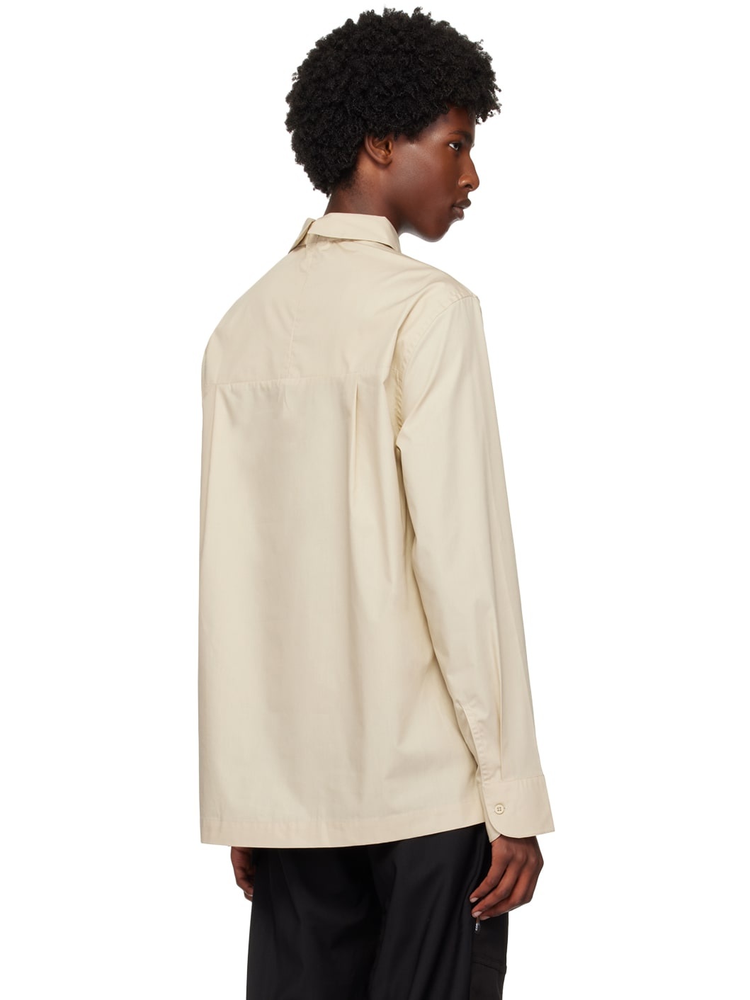 Beige Vanishing Tie Shirt - 3