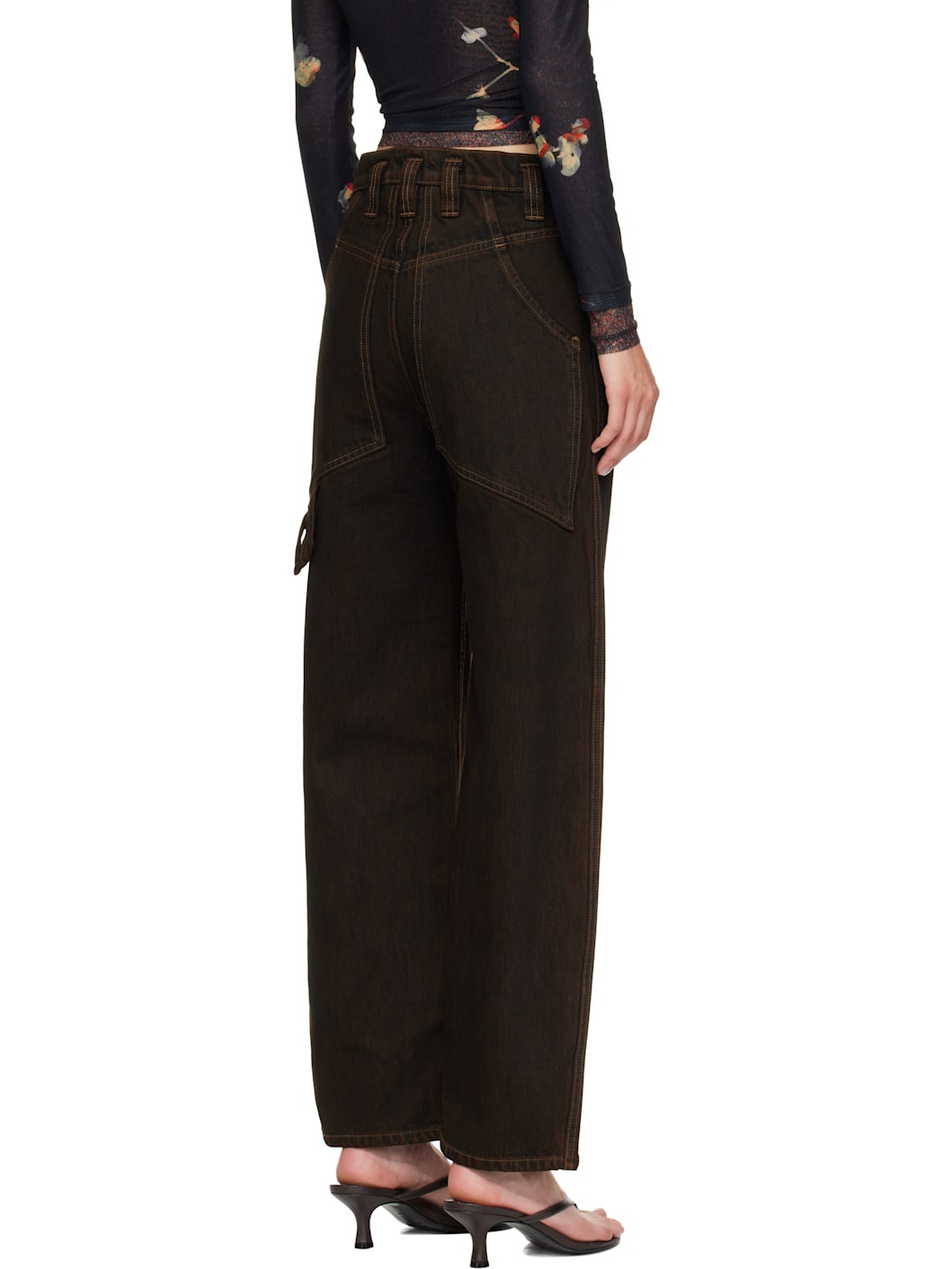 Brown Baggy Jeans - 3