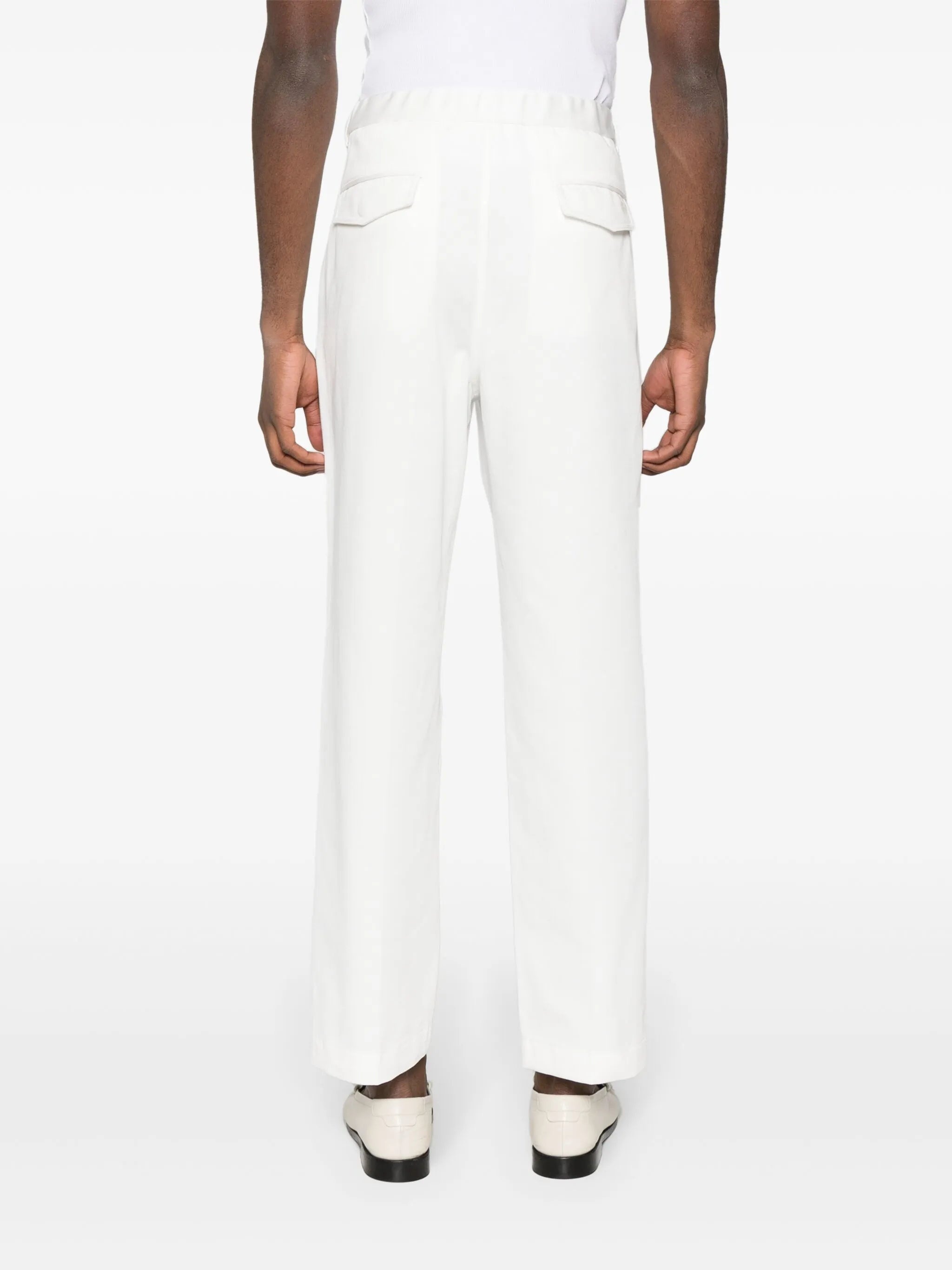Web-detail Cotton Trousers - 2