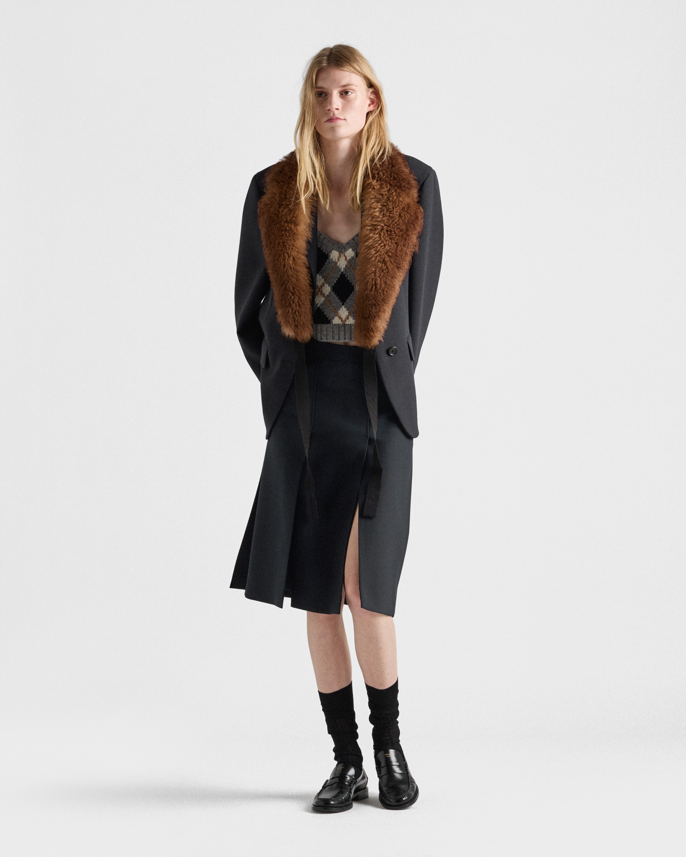 Argyle knit cashmere top - 2