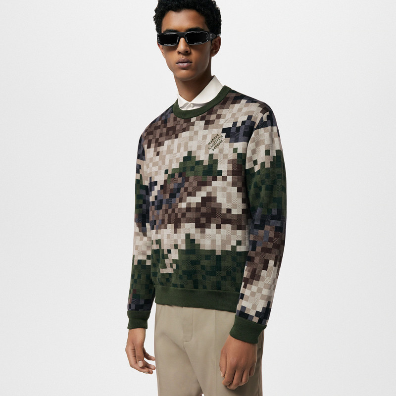 Louis Vuitton Damier Cotton Jacquard Pullover outlook