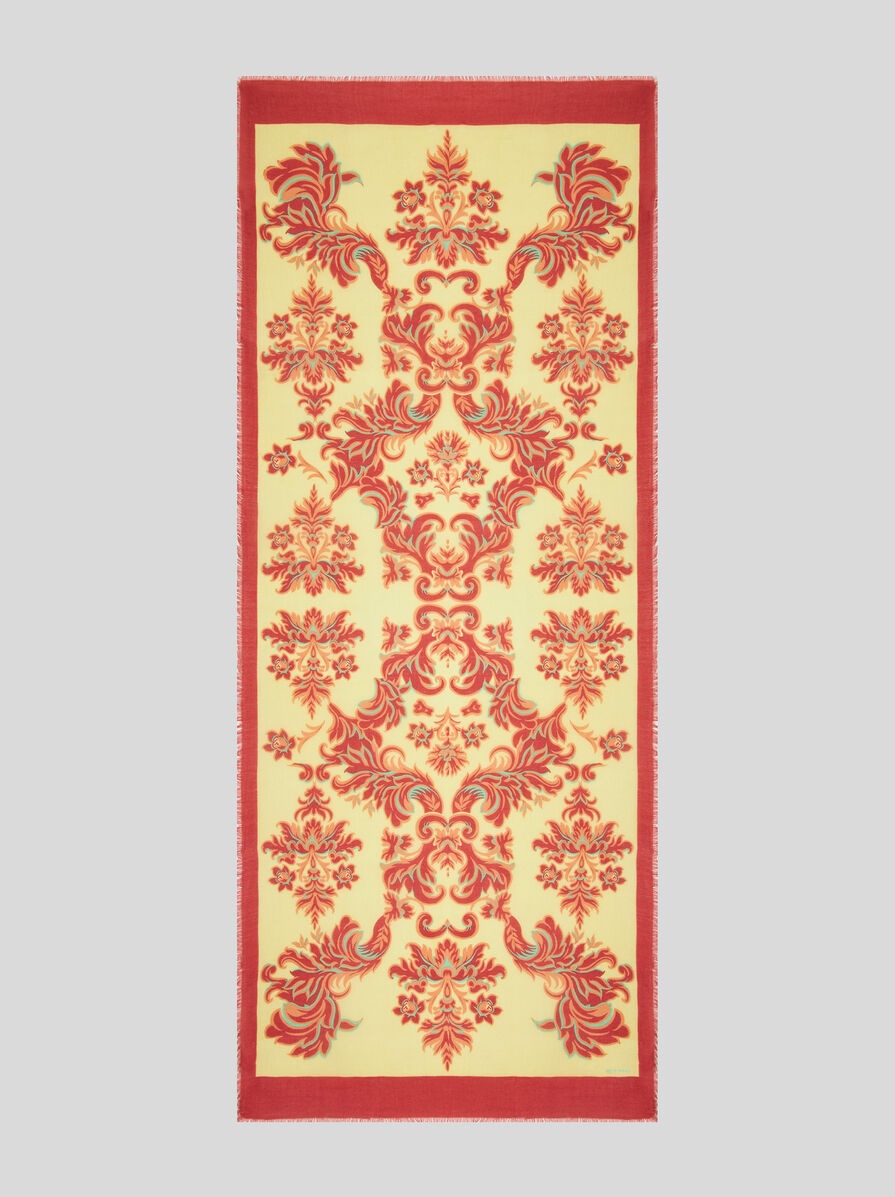 PRINTED CASHMERE AND SILK SCARF - 2
