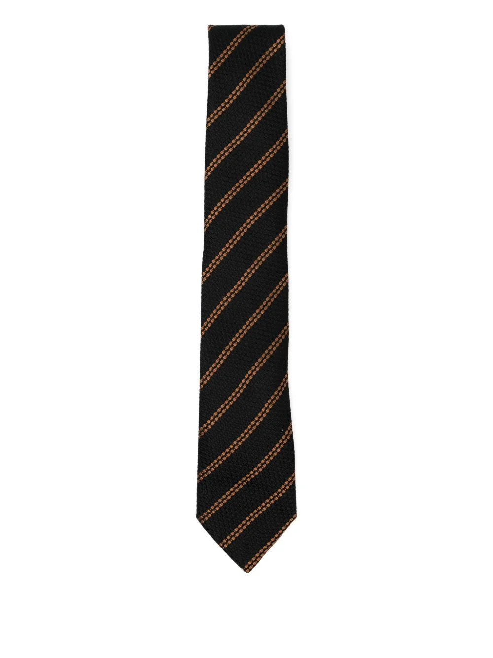 striped silk tie - 1