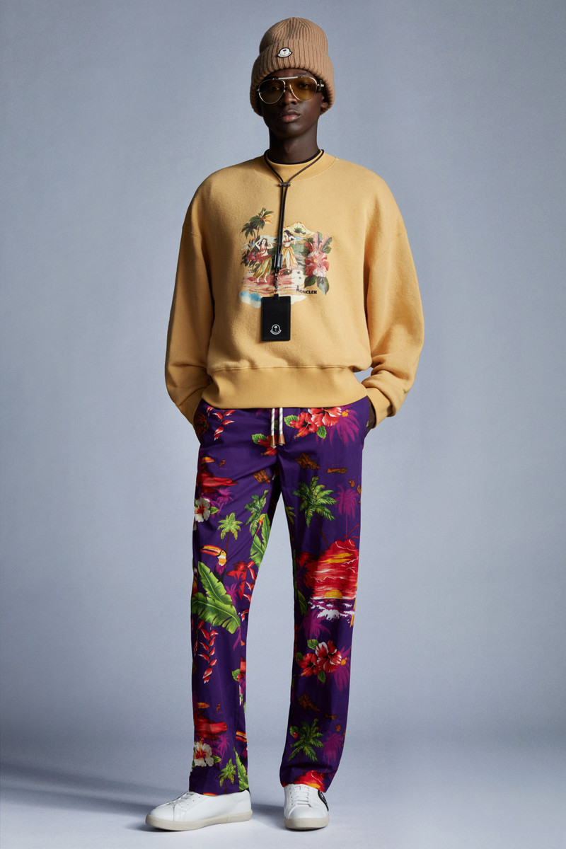 Moncler Hawaiian Print Pants outlook