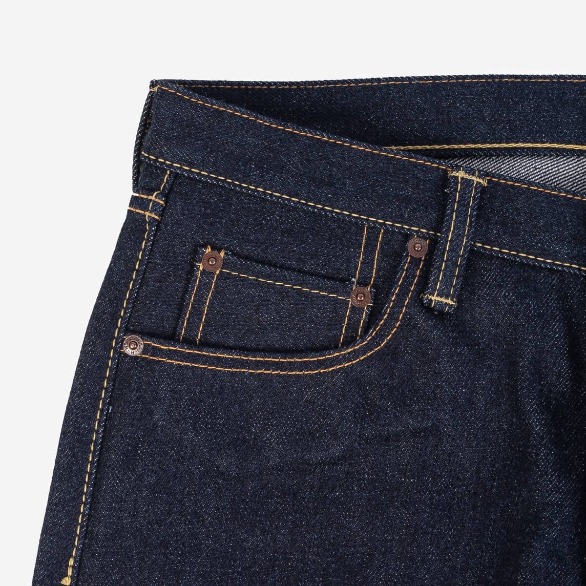 IH-777S-UHR 21/23oz Ultra Heavy Raw Selvedge Denim Slim Tapered Cut Jeans - Indigo - 8