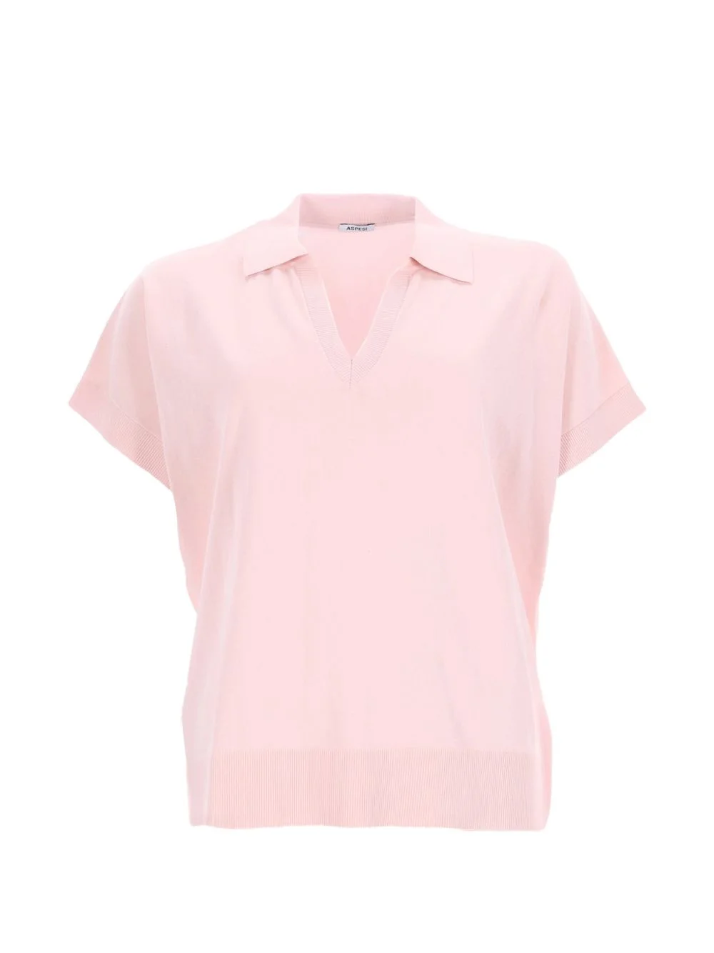 wingtip-collar T-shirt - 1