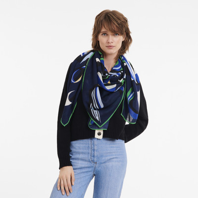 Longchamp Cocarde Longchamp Stole Navy - OTHER outlook