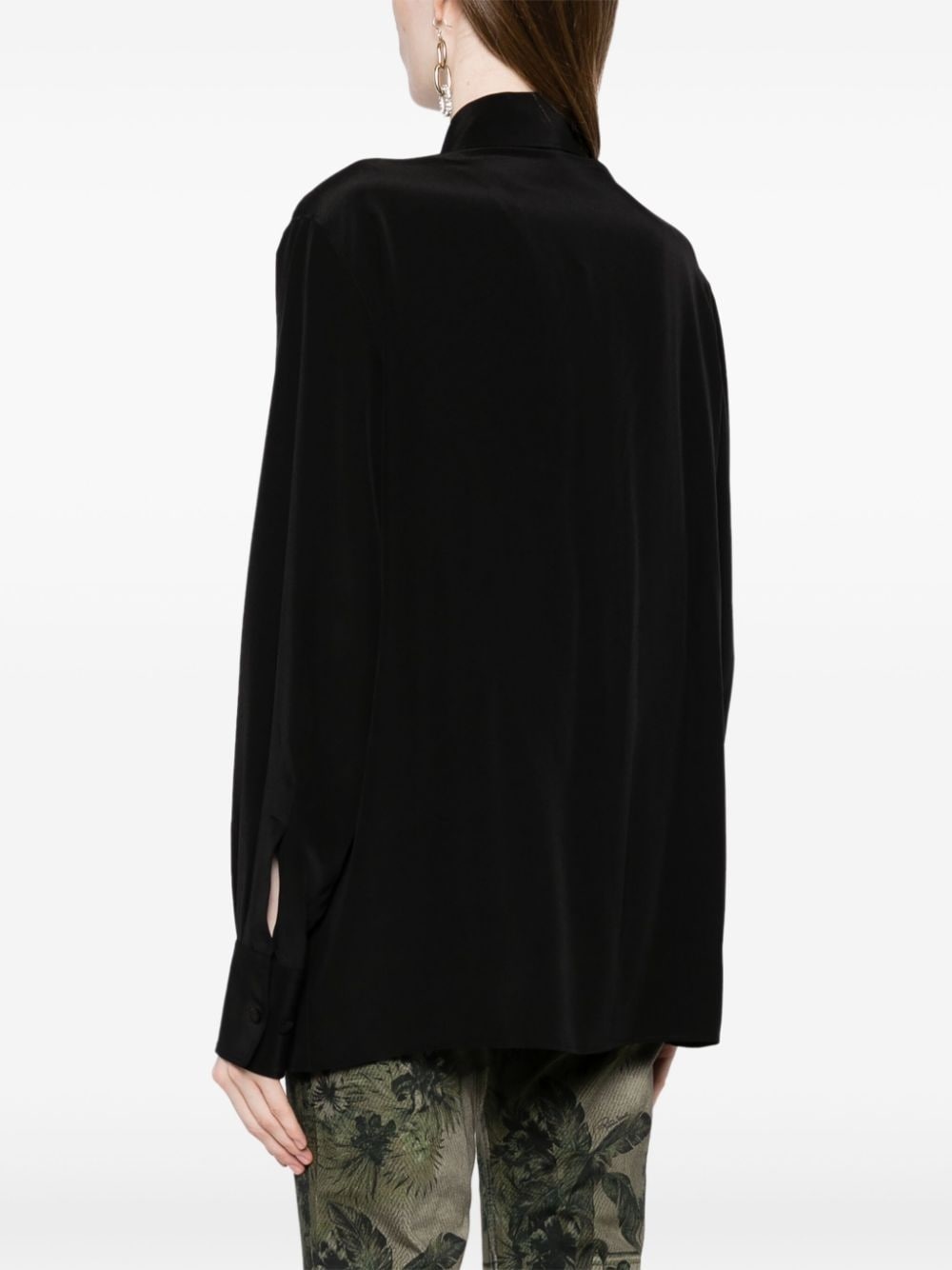 bead-embellished appliquÃ© viscose shirt - 4