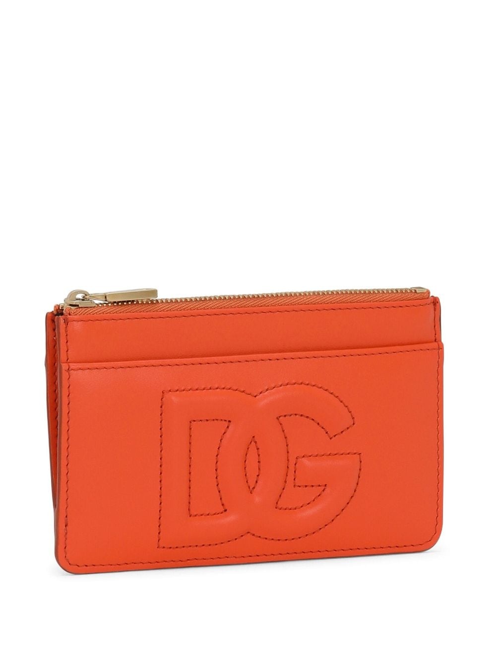 DG-logo zipped leather wallet - 3