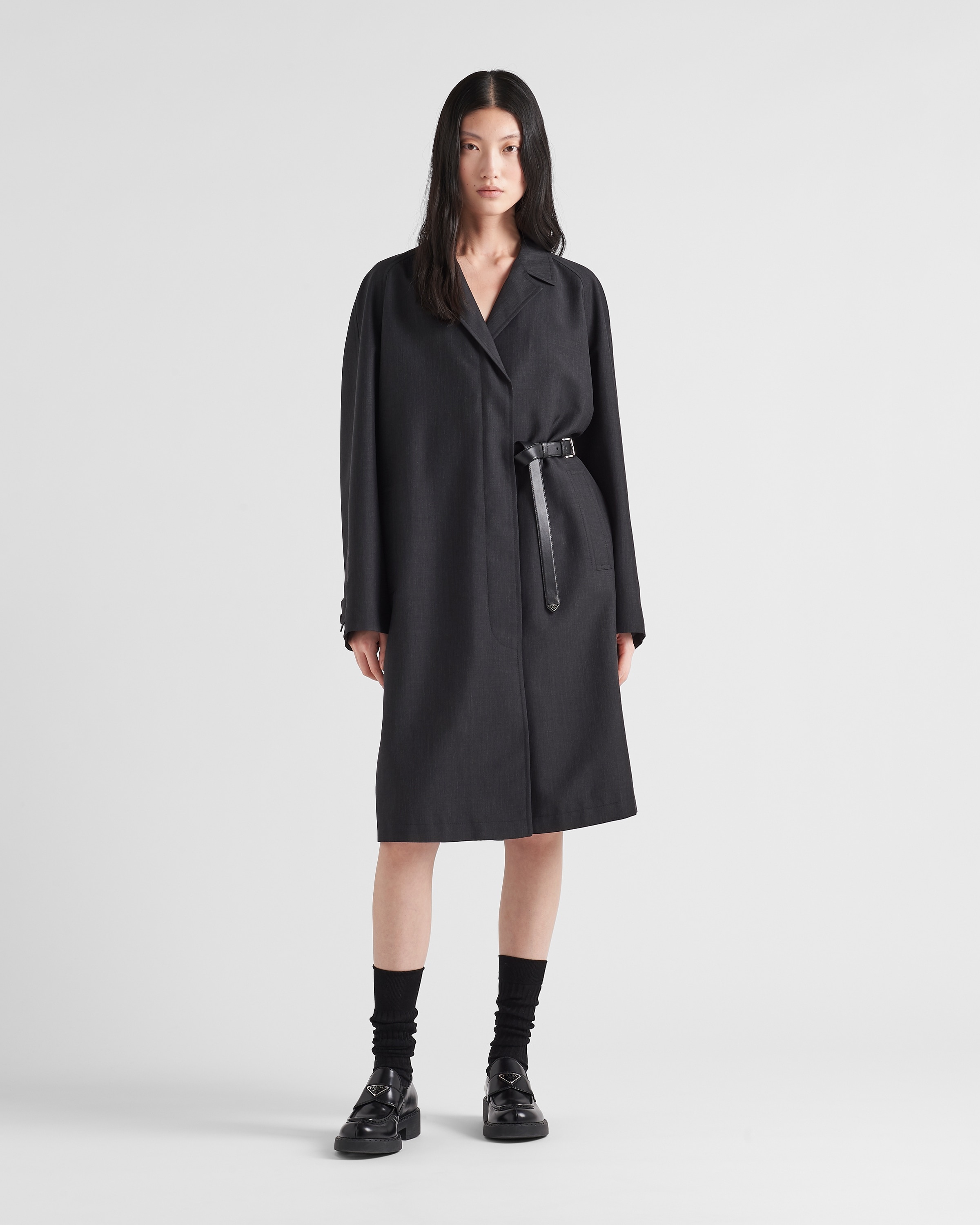 Single-breasted kid mohair coat - 2