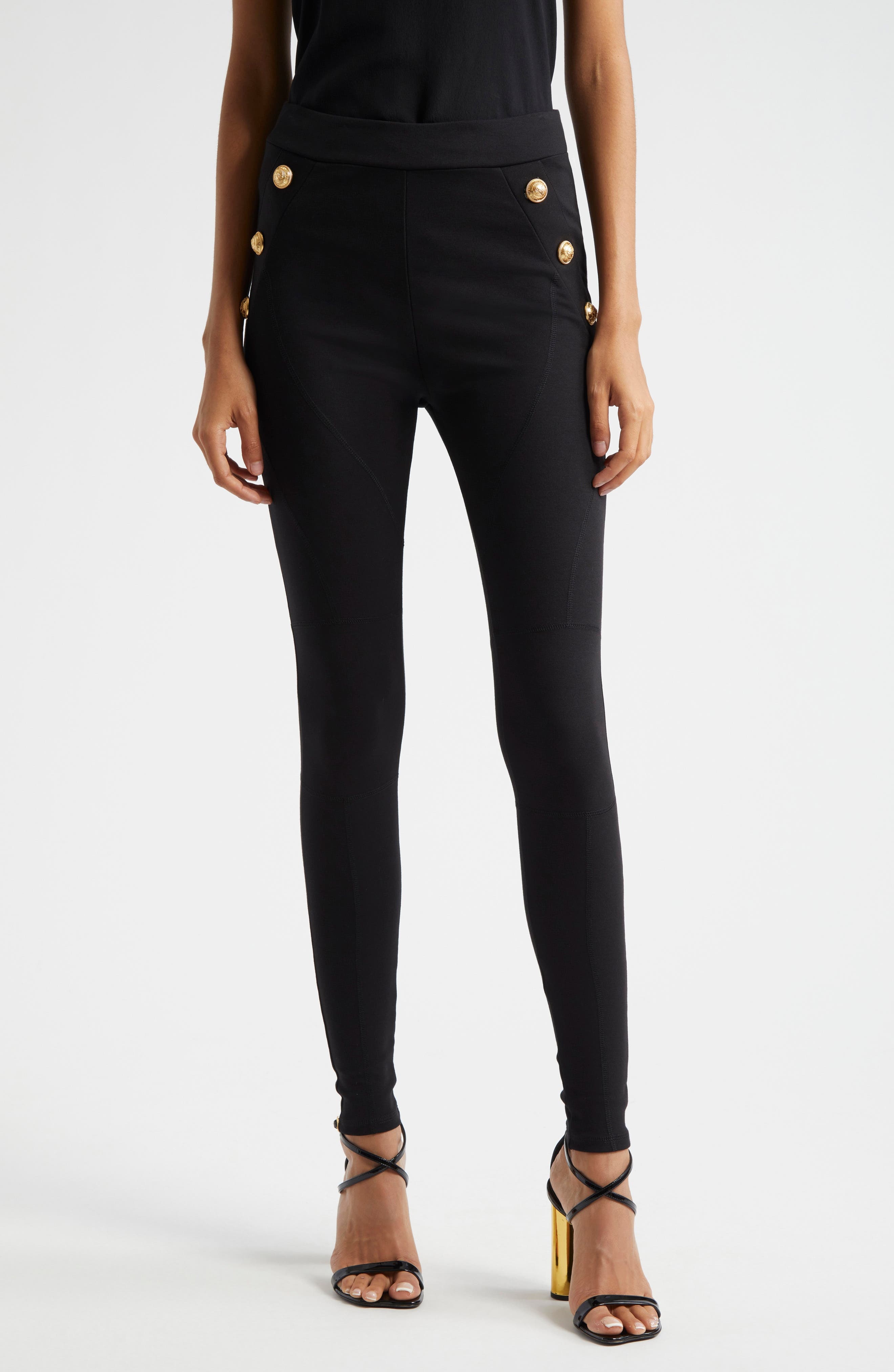 6-Button Leggings - 1