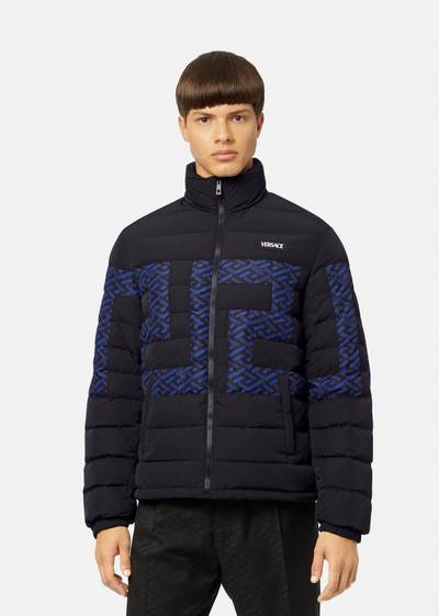 VERSACE La Greca Accent Puffer Jacket outlook