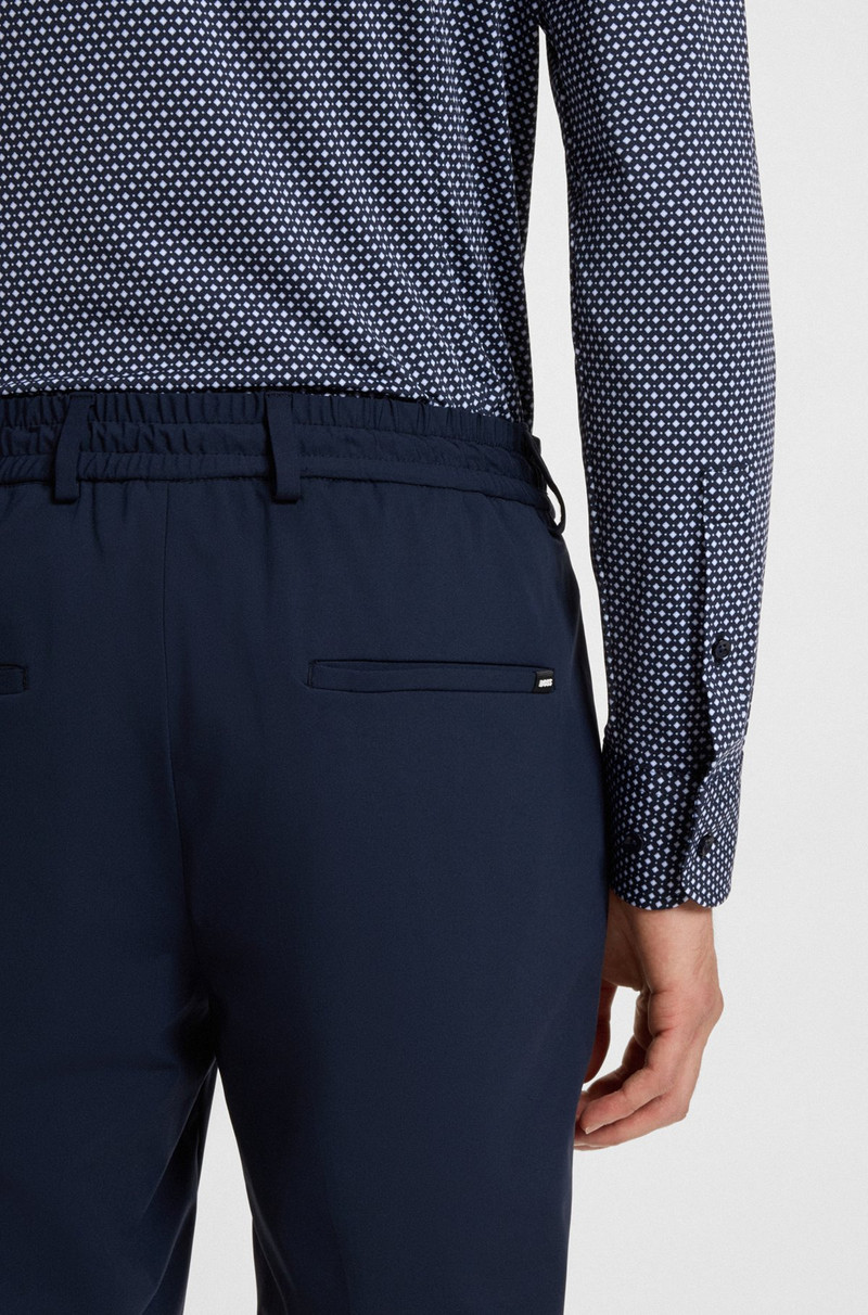 PRINTED SLIM-FIT SHIRT IN ITALIAN-MADE PERFORMANCE-STRETCH JERSEY 6