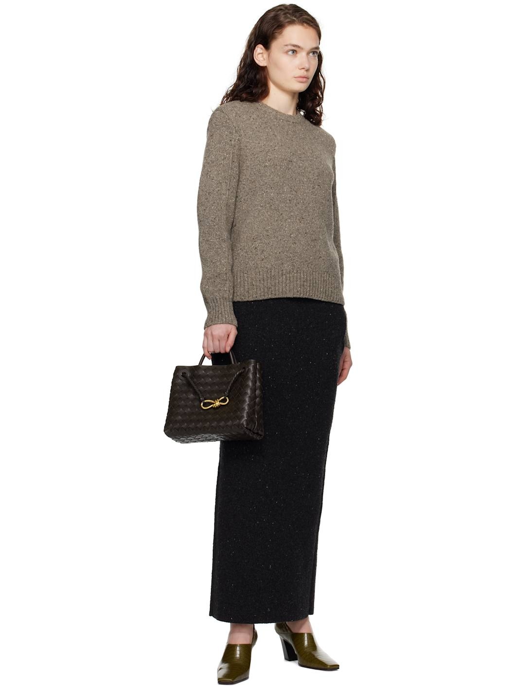 Gray Wool Tailored Sweater - 4