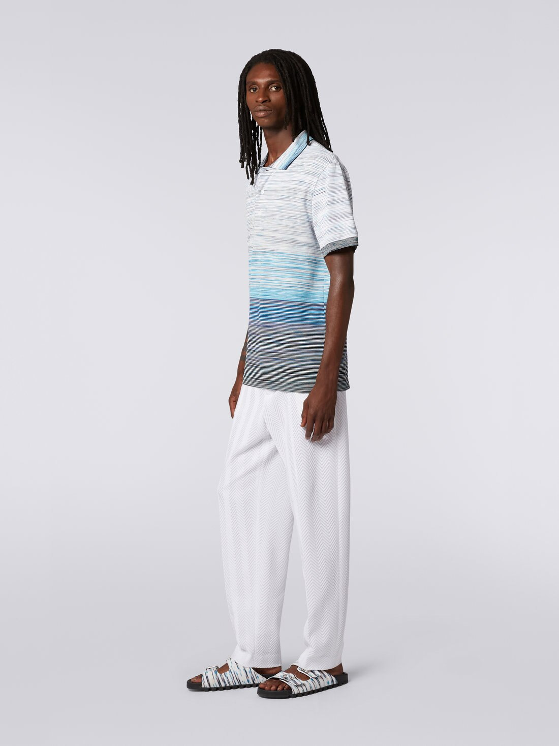 Slub cotton piqué polo shirt - 3