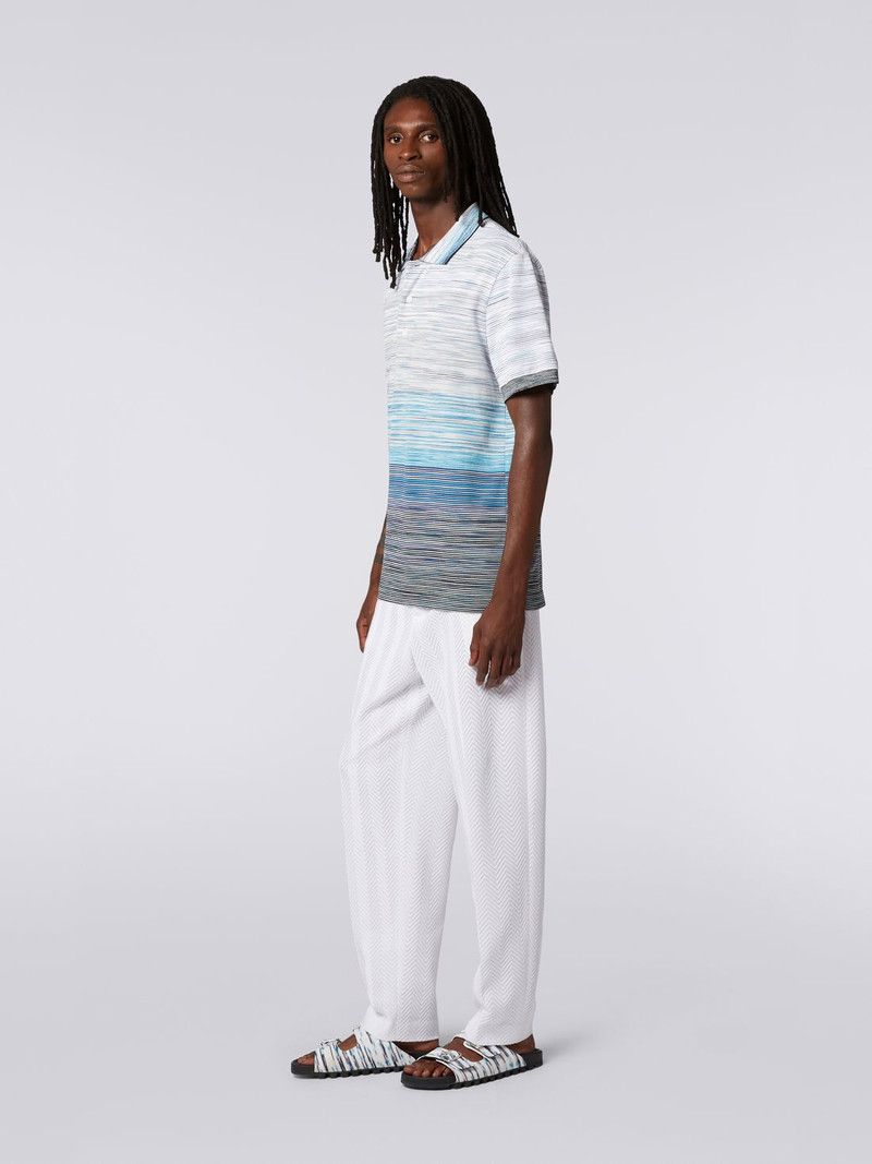 Slub cotton piqué polo shirt 3