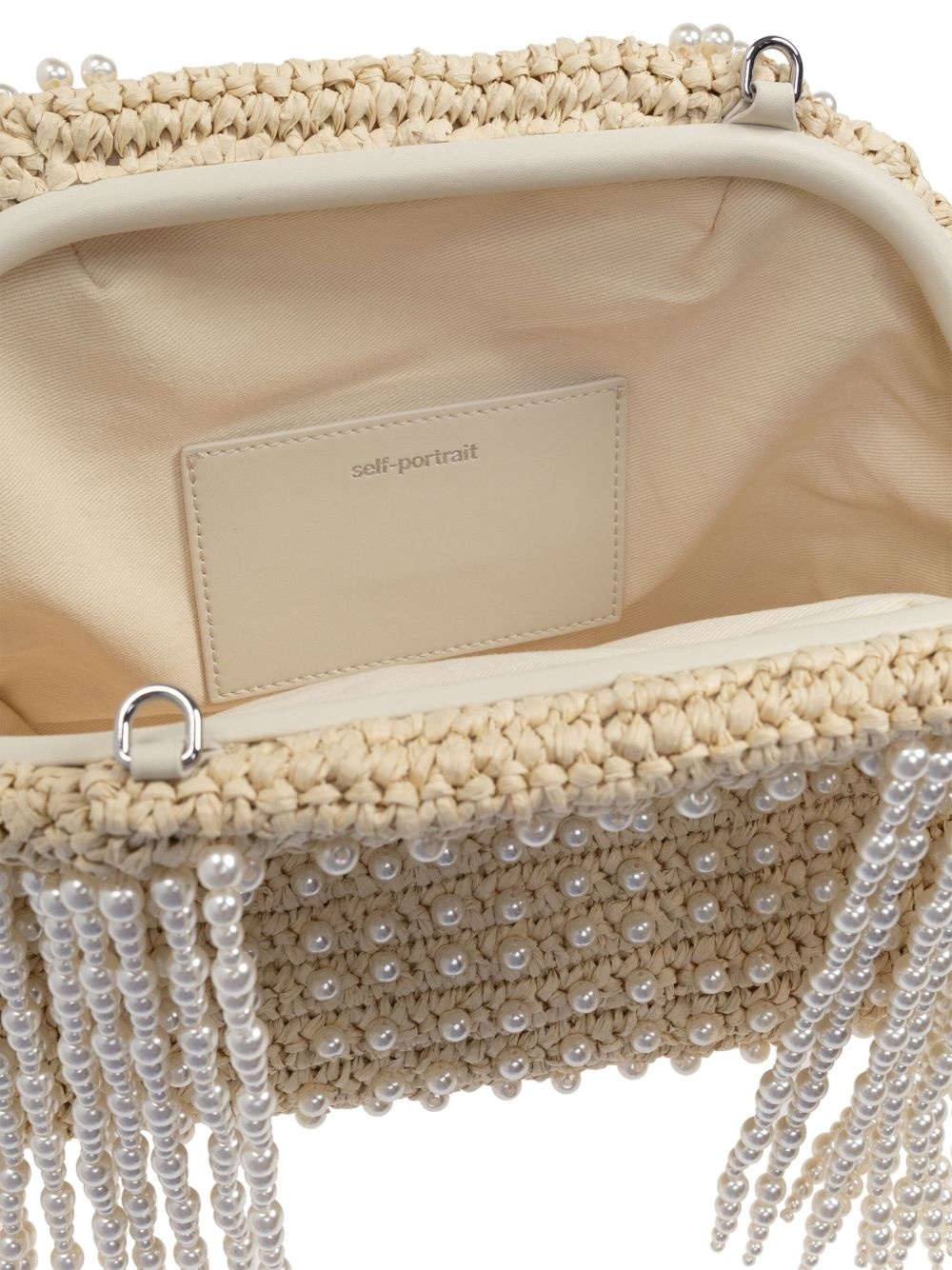 pearl-embellished tote bag - 5