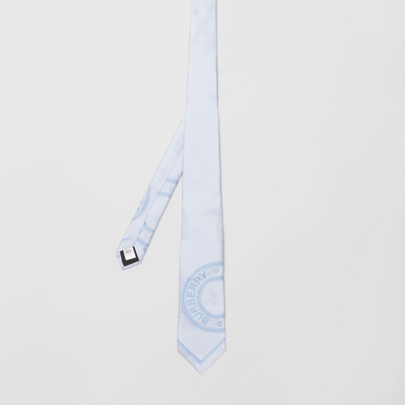 Modern Cut Logo Graphic Silk Jacquard Tie 5