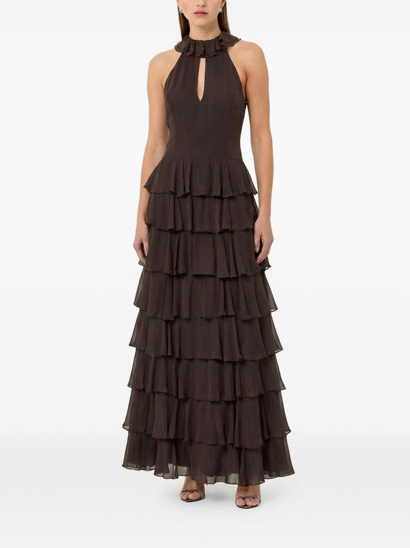 NICHOLAS Yasira ruffled tiered maxi dress outlook