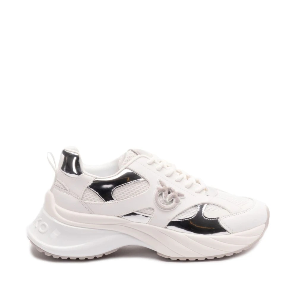 スニーカー PINKO WHITE AND SILVER SNEAKERS PINKO WHITE AND SILVER SNEAKERS FOR WOMEN | miinto | REVERSIBLE