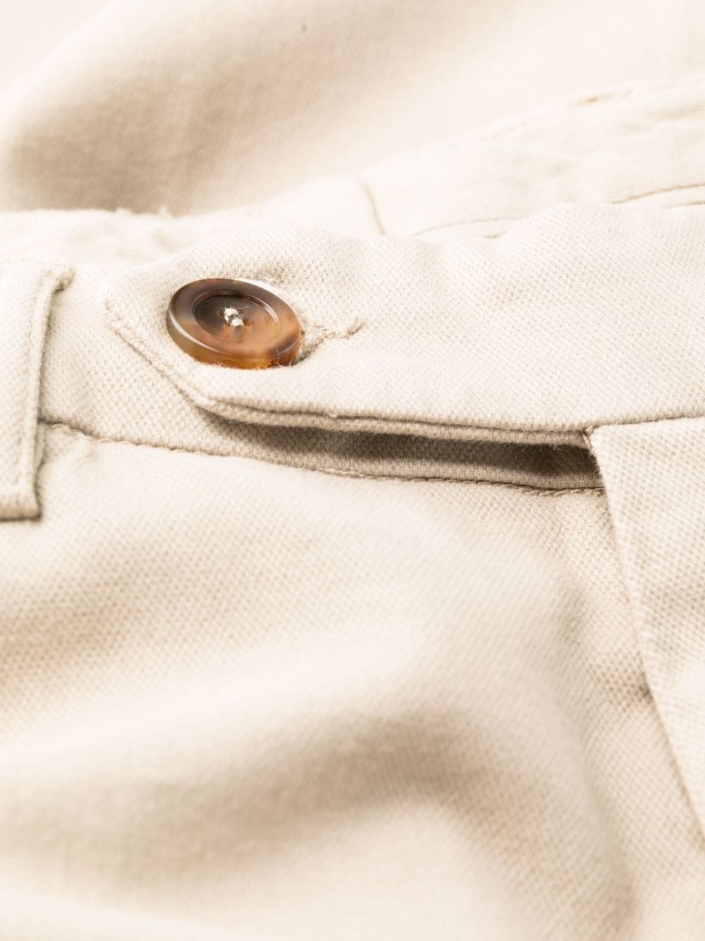 mid-rise cotton chino trousers - 6