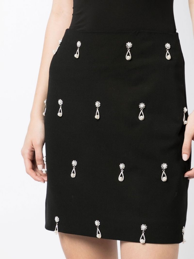 crystal-embellished mini skirt - 5