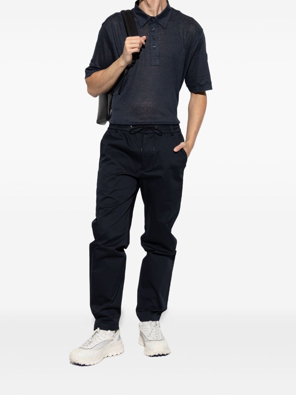 linen polo shirt - 2