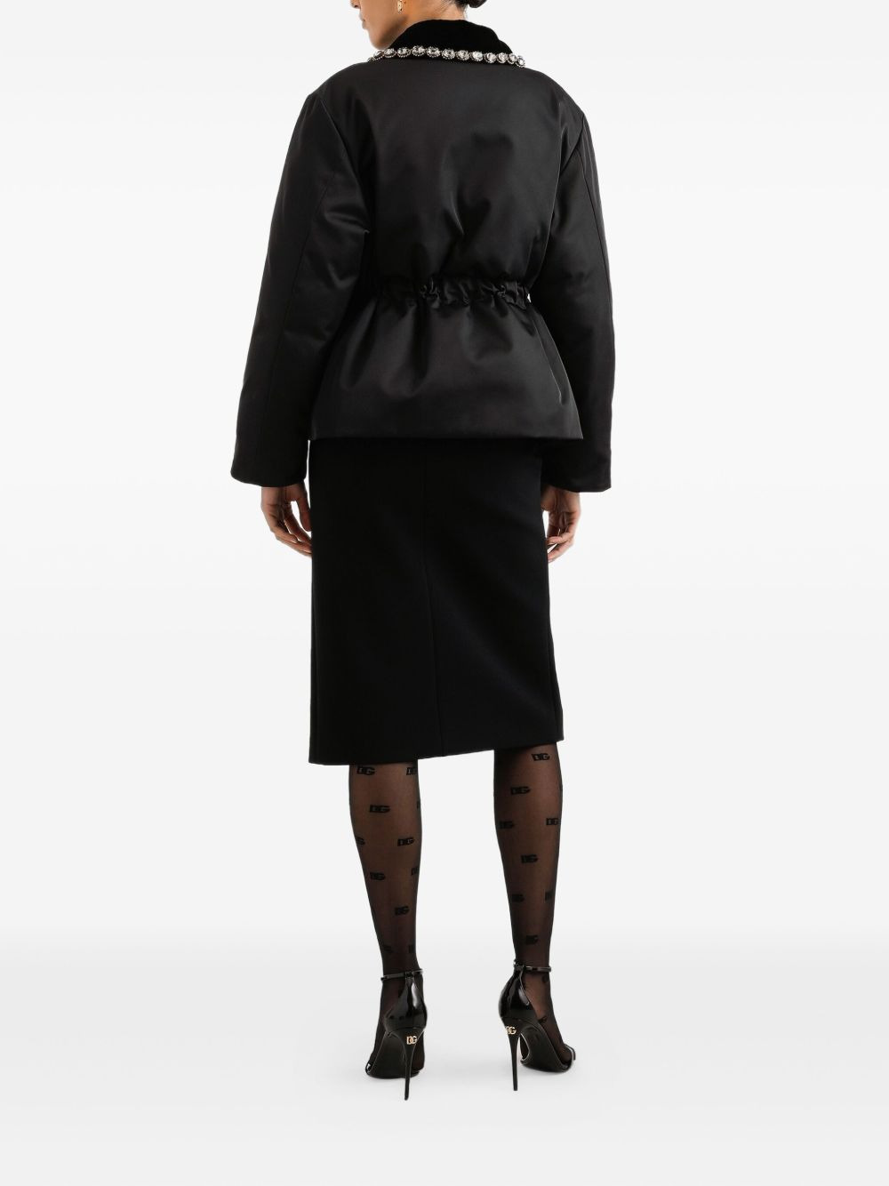 slit-front pencil skirt - 3
