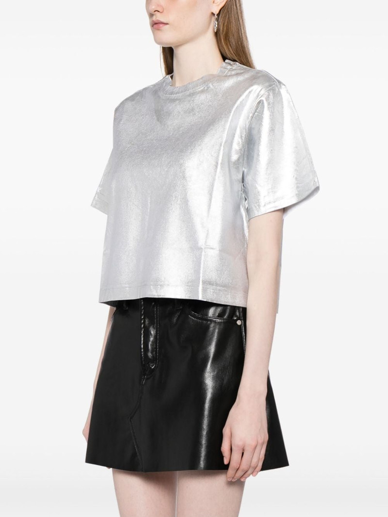 metallic short-sleeve T-shirt 3