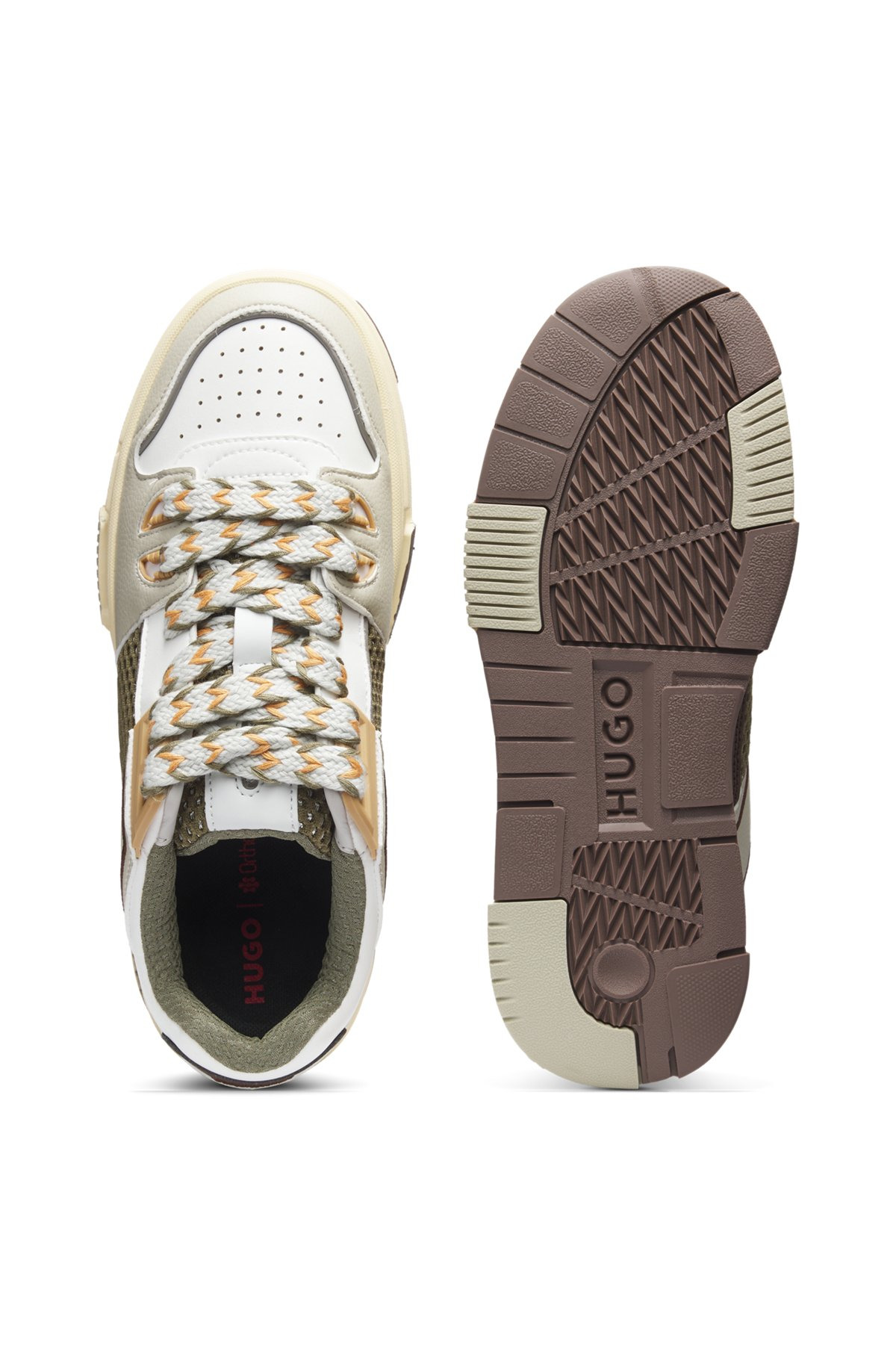 TRAINERS WITH MESH AND FAUX LEATHER - 4