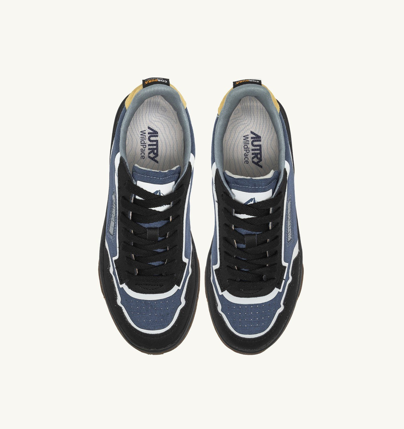 WILDPACE LOW SNEAKERS IN RIPSTOP NYLON AND LEATHER COLOR DARK BLUE AND BLACK - 6