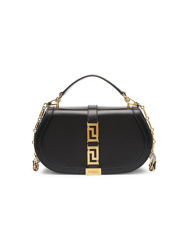 Greca Leather Top-Handle Bag 1