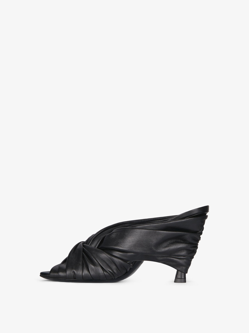 TWIST MULES IN LEATHER 4