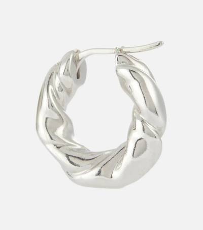 Loewe Twisted sterling silver hoop earrings outlook