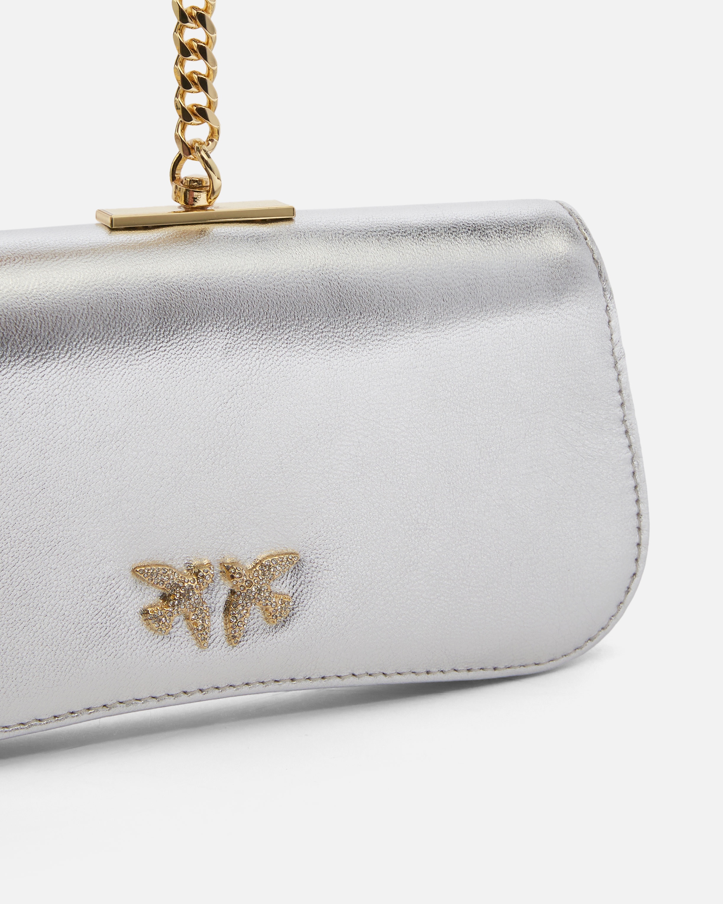 LAMINATED CLUTCH WITH GOLDEN BRACELET - 3