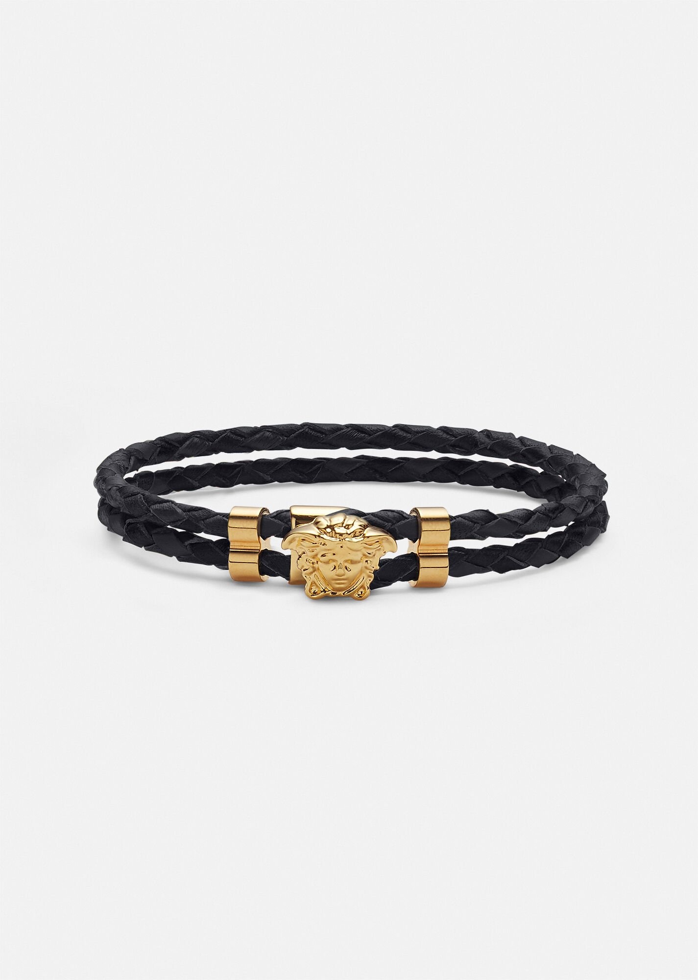 Medusa leather bracelet - 1