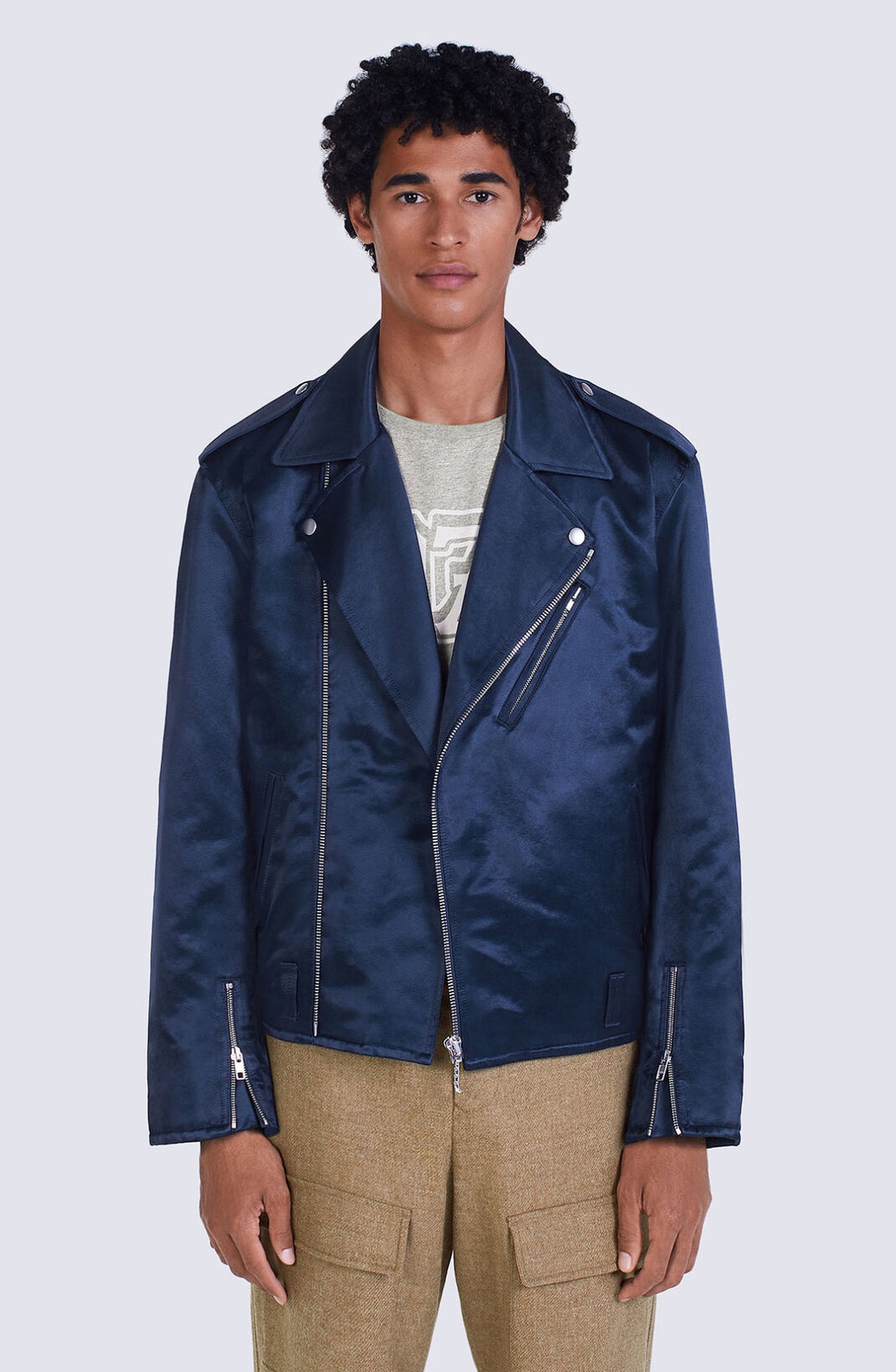 'Varsity' biker jacket - 5