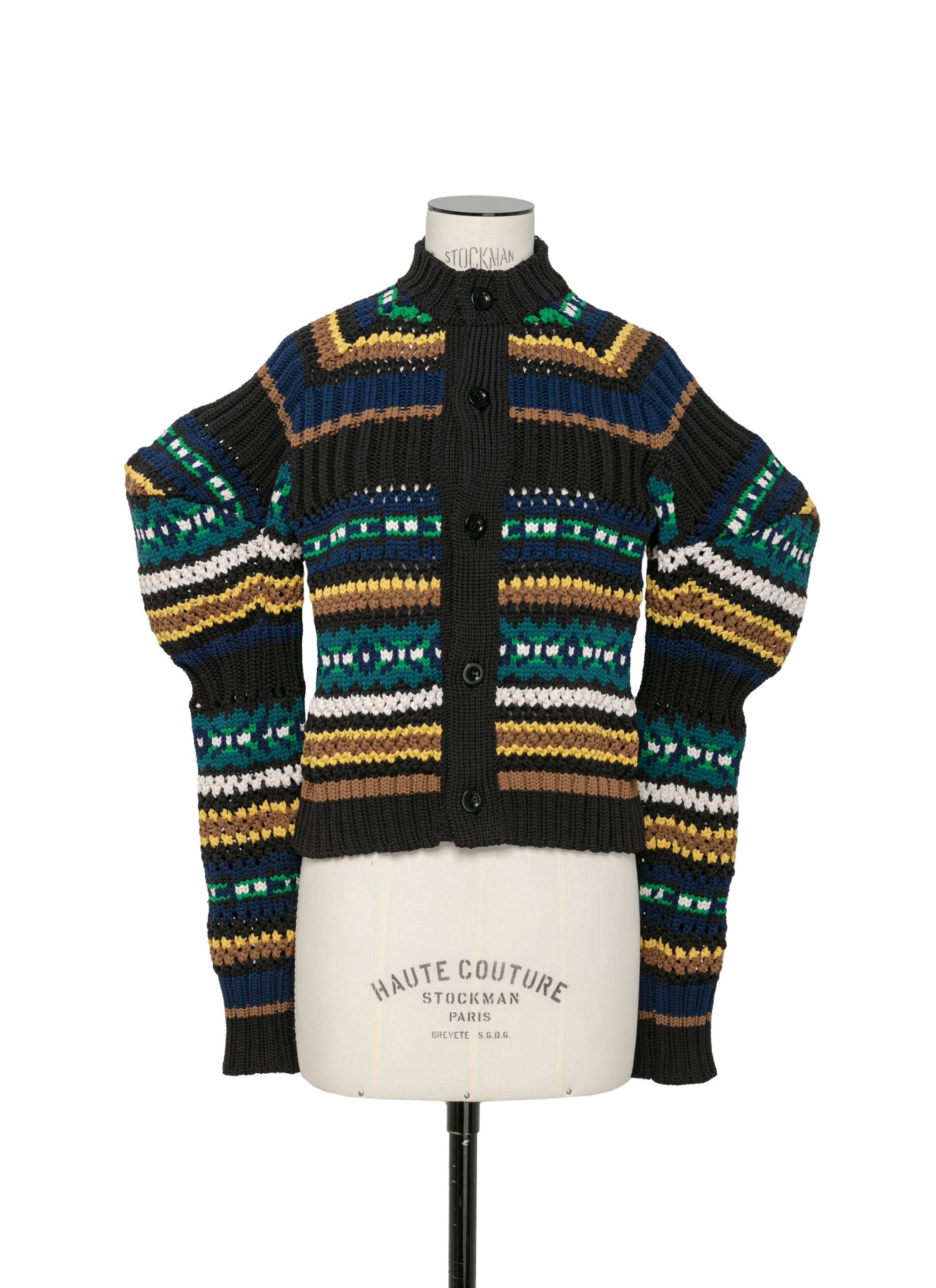 Mesh Knit Cardigan - 1