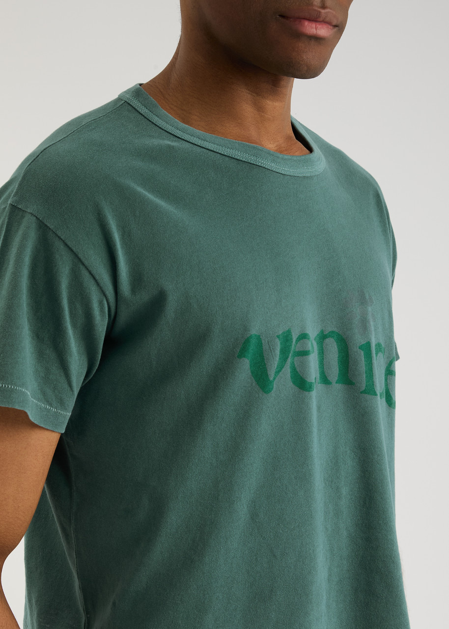 Erl Venice Cropped Cotton T-shirt - 5